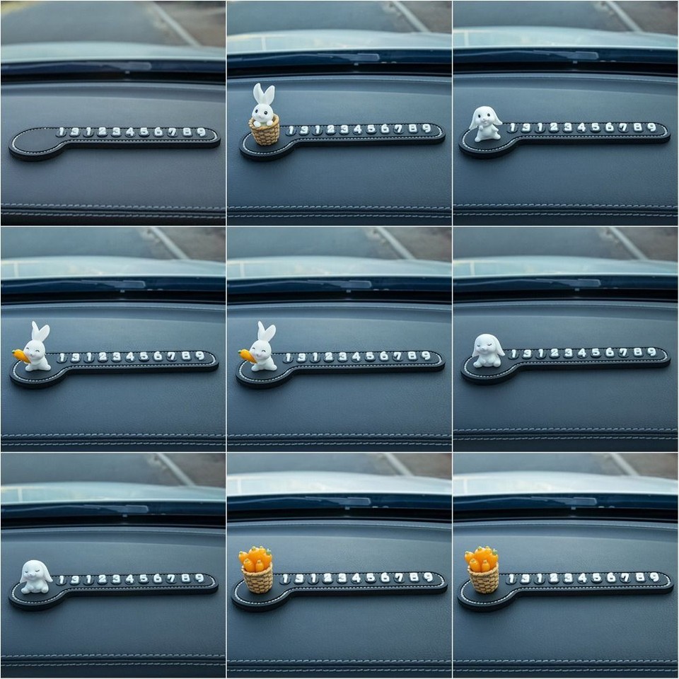 Phone Number Card Temporary Stop Sign Temporary Parking Card Car