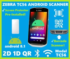 ✅Zebra TC56 Wireless Android Handheld 2D/1D/QR Code Barcode Scanner Unlocked!🔥⭐