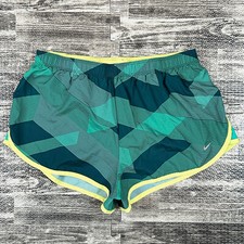 Nike Dri Fit Womens sz S w/ Attached Briefs Geo Print Athletic Running Shorts
