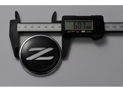 Nissan Genuine Z32 90-96 300ZX Black & Silver Z Front Emblem 62889