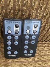 Lot Of 2 Remotes For G0013TA Sharp Camcorder