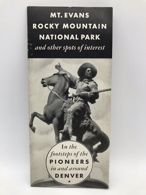 1931 MT EVANS ROCKY MOUNTAIN NATIONAL PARK COLORADO DENVER Travel Guide Booklet