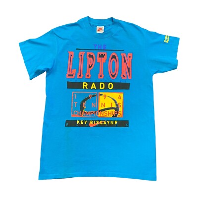 Vintage Nike Andre Agassi The Lipton Radio Rare Tennis 90s T-Shirt