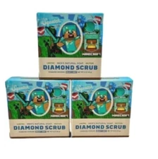 3 Minecraft Edition Diamond Scrub Soap Dr. Squatch with GAME CODES 3 Pk Rare
