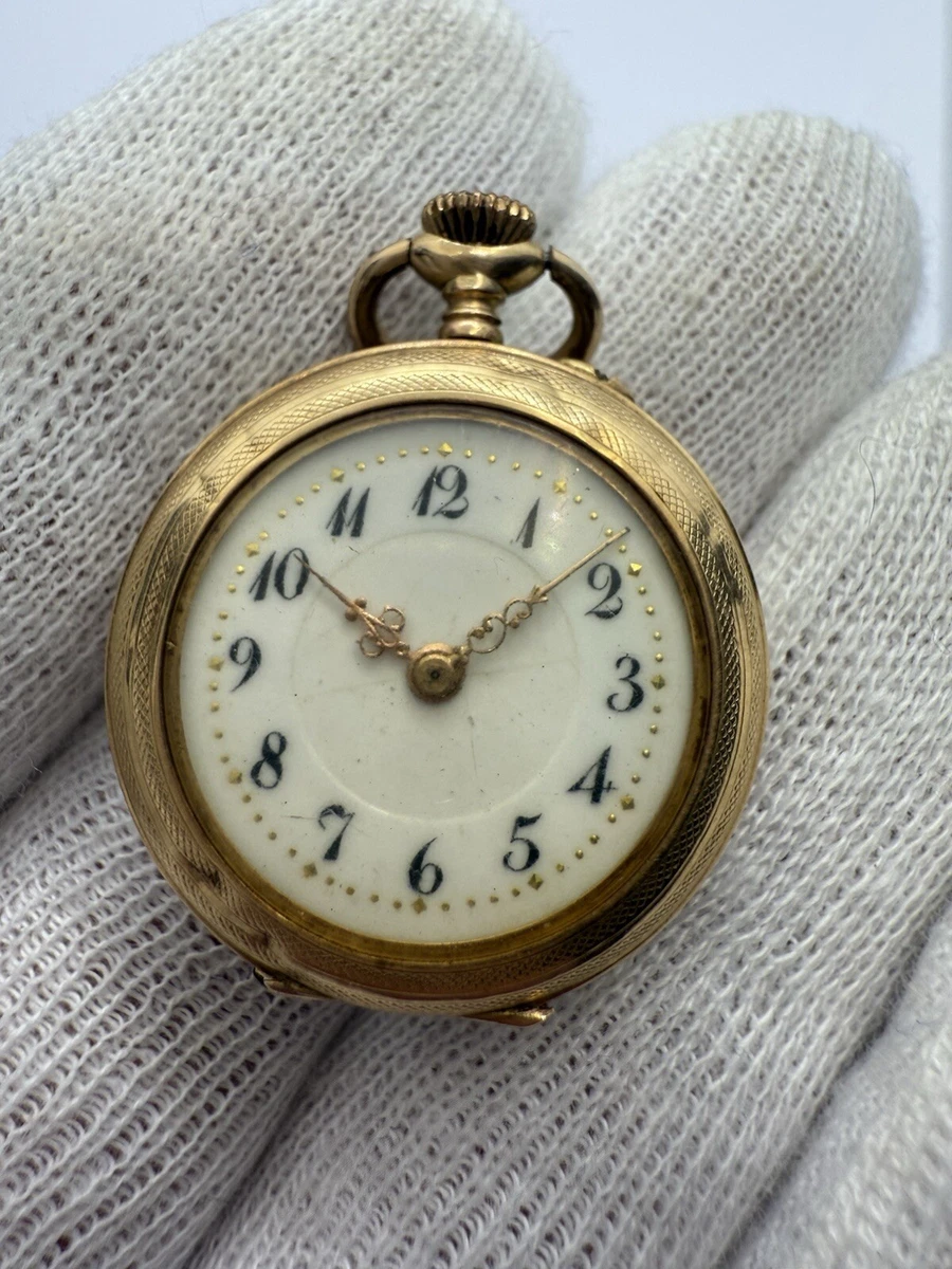 Montre à Gousset Ancienne En Laiton - Début 1900 - Mécanique - Occasion