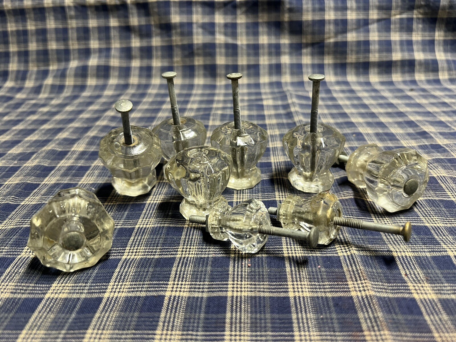 Antique Glass Dresser Pulls/Hardware, USA eBay