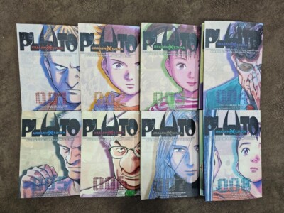 New Pluto Manga Full Set Vol 1-8 (END) English Version Comic Book EXPRESS DHL
