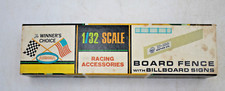 Rare 1965 Aurora 1/32 Slot Car Race Track BOARD FENCE BILLBOARD SIGNS 3220 New