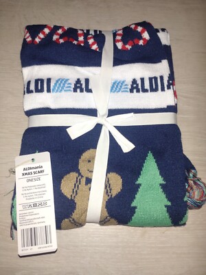 ALDImania XMAS Schal Zuckerstange Limited Edition 6.0 Scarf Weihnachten Aldi 