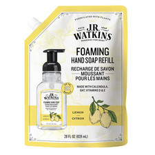 28 Fl Oz J.R. Watkins Lemon Foaming Hand Soap Refill Citrus Scent 0.34 per fl oz