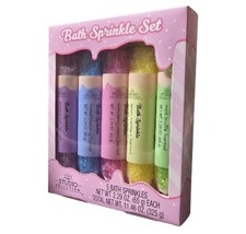Studio Selection Bath Sprinkle Set 5 Scents Bath Salts Spa Gift New Box