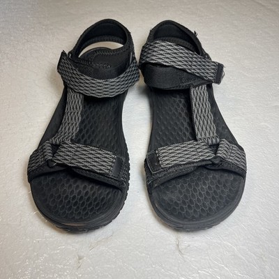 Skechers Lomell Rip Tide Sandals  Mens 10  Goodyear Relaxed Fit Luxe Foam Gray