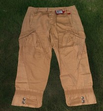 Le Jean De Marithe  Francois Girbaud  NEW  Women's 30w Trousers Cargo Vada Tan