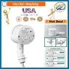 White 180-Degree Motion Sensor with Adjustable Timer & Sensitivity