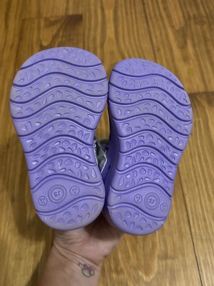 Sandalia de agua lavable a máquina Stride Rite 360 Oceano para niños talla 6 púrpura claro Foto 4 de 4