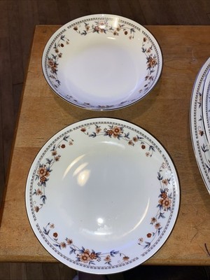 6 Sheffield Anniversary Porcelain Fine Soup Bowl 7.5'' Lot of 2