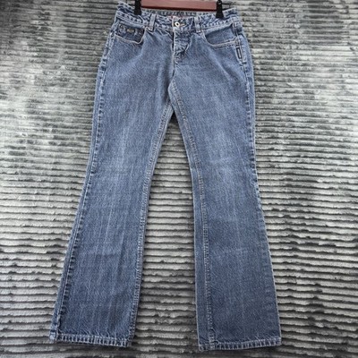 Silver Jeans Womens 28x32 Blue Curvy Fit Low Rise Straight Dark Wash Denim