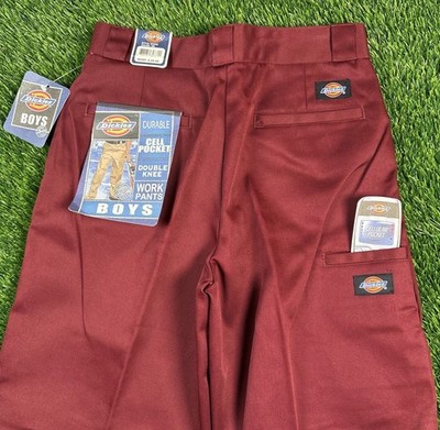 NEW Vintage Dickies Boys Double Knee Pants 14R Skater Baggy Pockets NOS