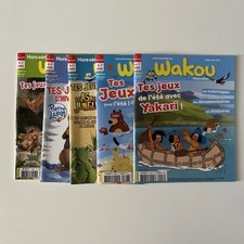 LOT de 5 magazines, livres enfants, Wakou 4-7 ans