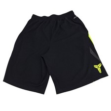 Nike Kobe Bryant Basketball Shorts Mens Large Black Yellow Gym NBA Mamba