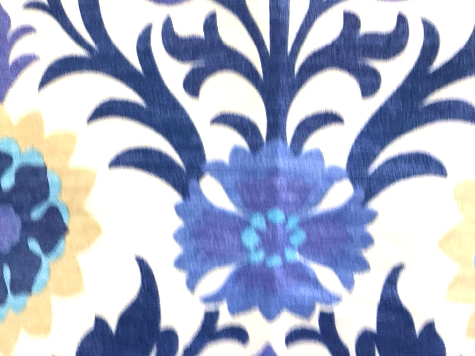 Waverly Outdoor Blue fabric SNS Santa Maria azure By The Yard - Image 2 of 4