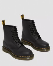 Dr. Martens 1460 Original Smooth Leather Lace Up Boots - Black  Sz. 10 W 9 M