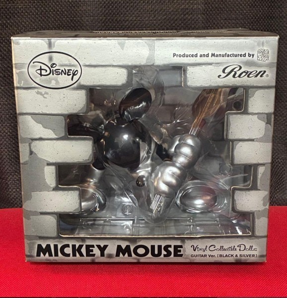 Mickey Mouse Guitar Ver Roen Medicom Toy VCD Figure Black Silver