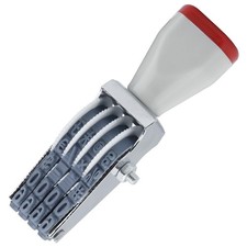 4 Digit Number Stamp by ,Rubber Changeable Office Date Stamp Rotating Adjusta...