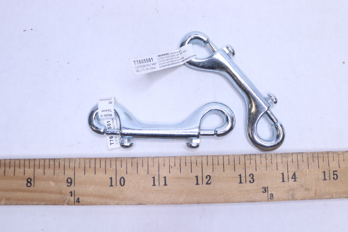 きゃんべる 2-Pk) Campbell Chain Double Ended Bolt Snap Zinc Plated 9/32