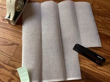 6 count ecru needlepoint canvas 20"  X 13.5" new condition
