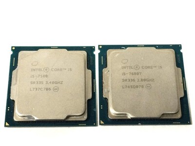 Lot of Two Intel i5-7500 SR335 3.4 GHz & i5-7600T SR336 2.8 GHz CPU Four Cores
