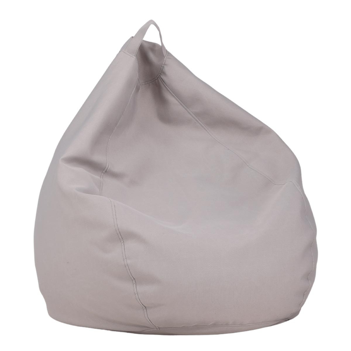 Pouf de jardin Bago 110cm beige assise ergonomique contre le mal de dos pour la terrasse