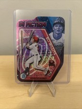 2025 Bowman Draft Eli Willits In Action Refractor /199 mojo washington nationals