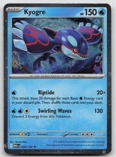 Kyogre (Cosmos Holo) 034/132 quasi nuovo carte e prodotti vari Pokemon