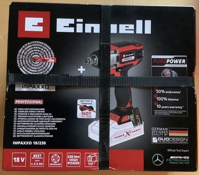 Einhell Akku-Schlagschrauber IMPAXXO 18/230 Power X-Change (Li-Ion, 18 V, 230