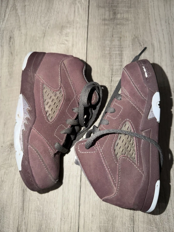 Jordan 5 Borgoña Niño Pequeño Talla 9c FN4238-600 Air Jordan Retro Bebé Niño TD Foto 2 de 4