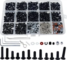 520pcs Universal RC Screw Kit Screws Assortment Set, Hardware Fasteners for