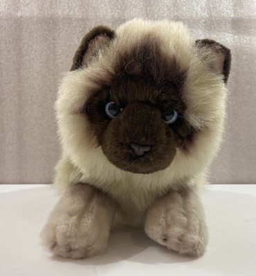 Demdaco Siamese Cat plush 12''L dated 2022