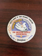 Disney American Express Cardmembers May 22nd 1996 Button Pin