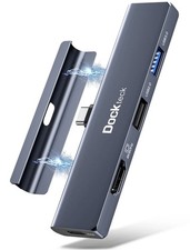 iPad Pro USB C Hub Multiport Adapter - Dockteck USBC Hub 5 in 1 with 100W PD,...