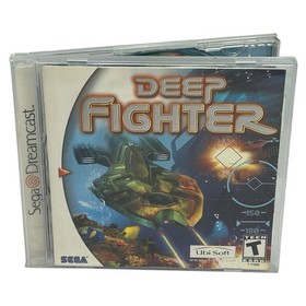 Deep Fighter (Sega Dreamcast, 2000) Disc 1 Only Case Manual + Reg Card Tested