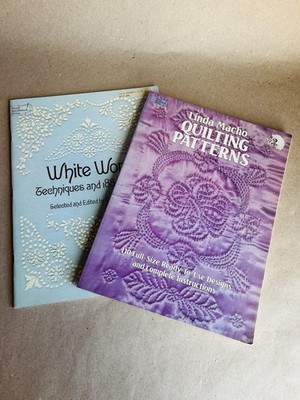 Carter Houck White Work Patterns Linda Macho Quilting Patterns 2 Book Bundle