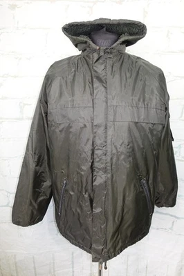 Outdoor Survival dark Olive Green waterproof fleece lined parka Large - Image 1 of 4