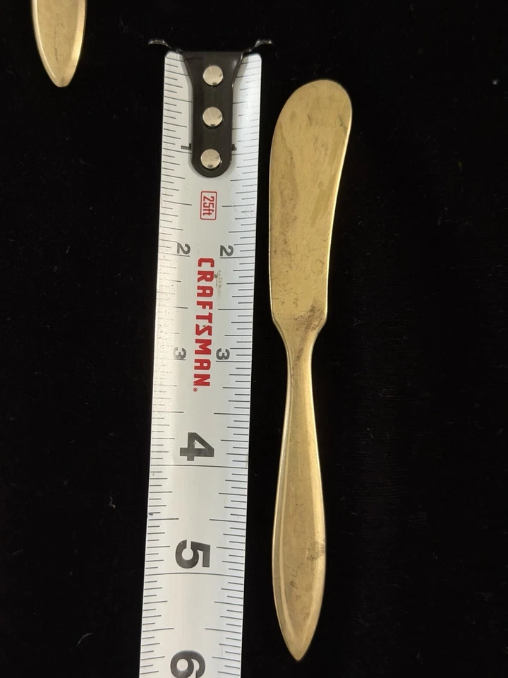 Lote de 12 esparcidores de mantequilla cubiertos Dirigold Dirilyte Goldware Regal Foto 4 de 4