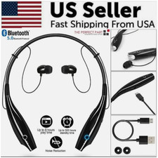 Bluetooth Neckband Wireless Headphones Mic Headset Stereo Earbuds Earphone