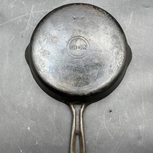 VINTAGE ORIGINAL 699 B GRISWOLD NO. 6 SMALL LOGO CAST IRON SKILLET FRYING PAN