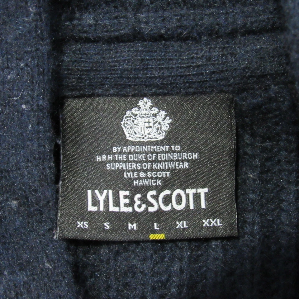 Lyle & Scott Men’s V Neck Cardigan Wool Blend Chest 42/44 Size L REF (Y14727) - Image 4 of 4