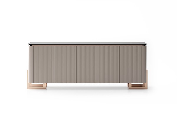 Moderne Beige Konsole LuxuriöSes Sideboard Wohnzimmer Anrichte-image
