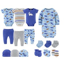 Baby Layette Gift Set for Boys - 16 Piece New Born Boy Gift Set, Baby Clothes...