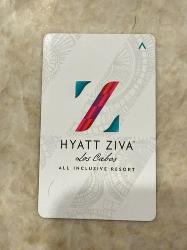 Hyatt Ziva Los Cabos All Inclusive Resort Hotel Room Key Card - Afbeelding 1 van 2